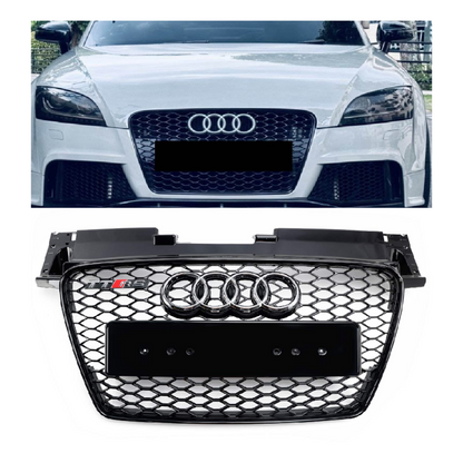 Per 2006-2014 Audi TT TTS RS Griglia anteriore a nido nera lucida