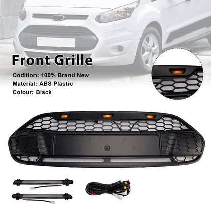 Griglia paraurti anteriore nera Ford Transit Connect 2014-2018 con LED