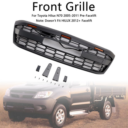 Griglia paraurti anteriore stile GR a LED per Toyota Hilux N70 pre-Facelift 2005-2011