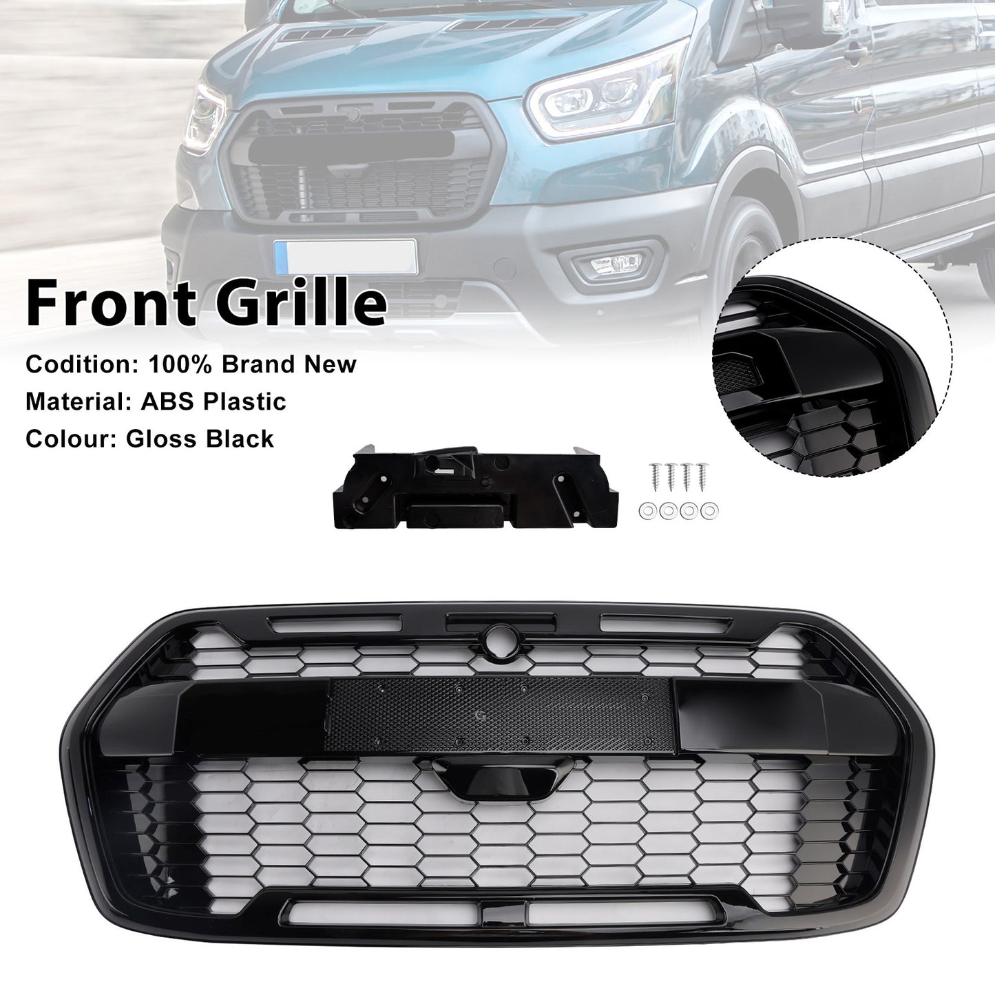 Griglia paraurti anteriore Ford Transit MK8 Trail Raptor Style dal 2019 in poi 2467809