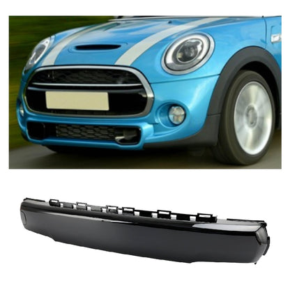 Copri targa anteriore nero lucido per Mini F55 F56 F57 Cooper JCW 51117337791
