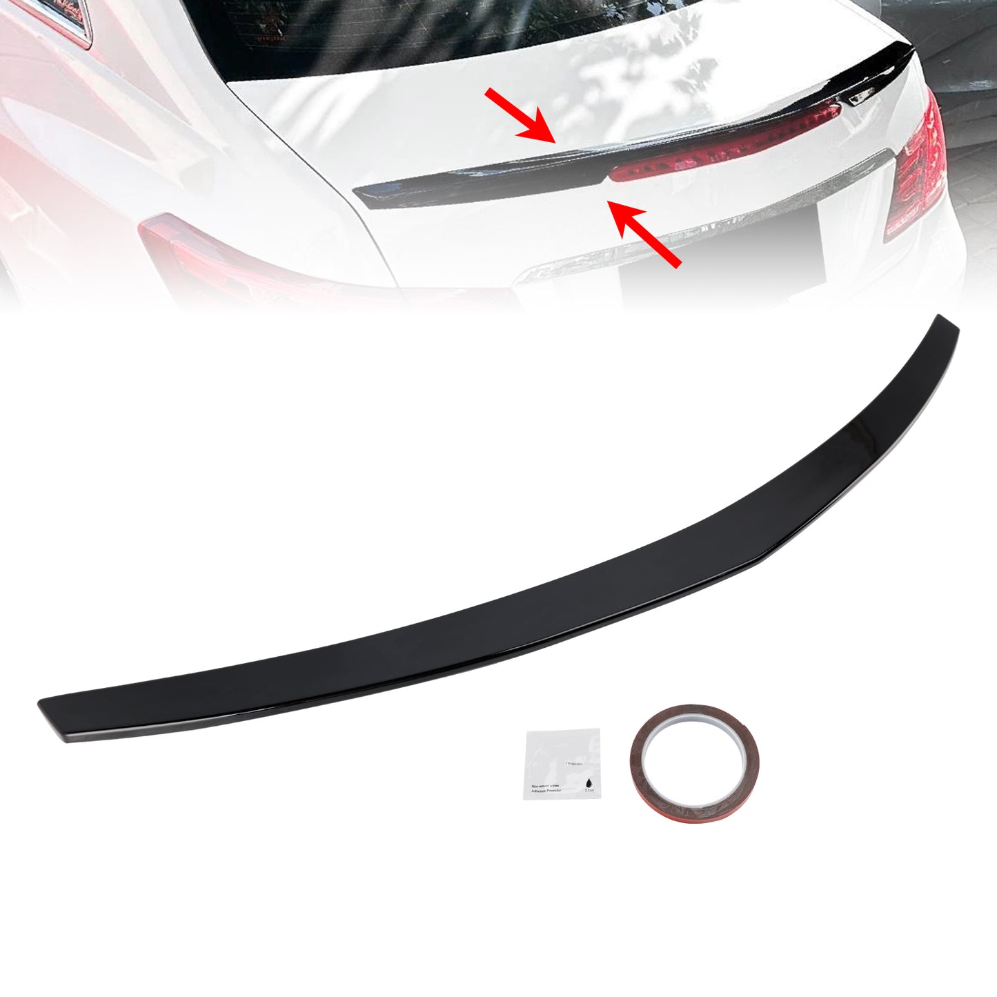 Spoiler posteriore nero lucido Mercedes-Benz Classe E W207 Coupé 2010-2017