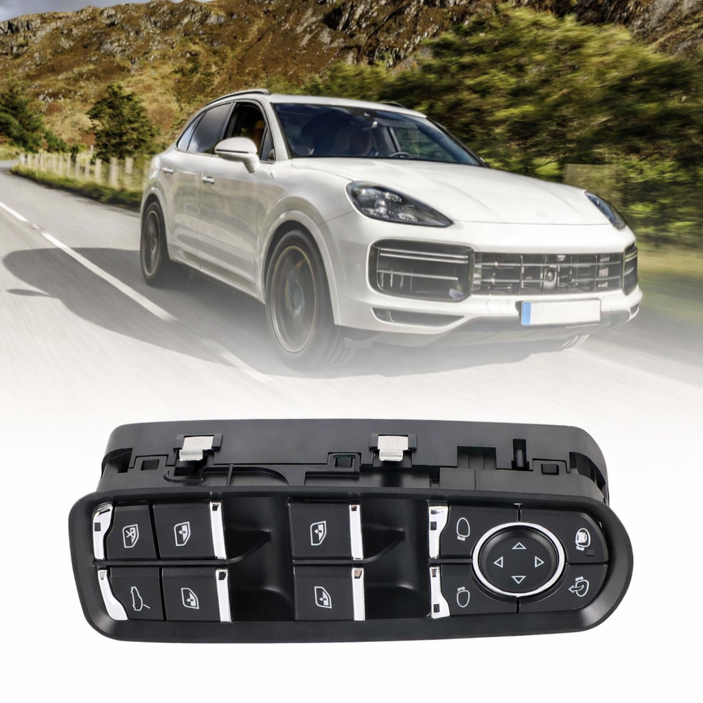 Interruttore elettrico per finestrino anteriore per Porsche Panamera Cayenne Macan 7PP959858 Generico