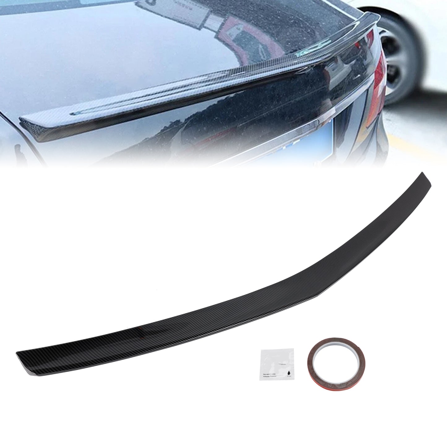 Spoiler posteriore nero lucido Mercedes-Benz Classe C W205 C205 Coupé 2014-2021