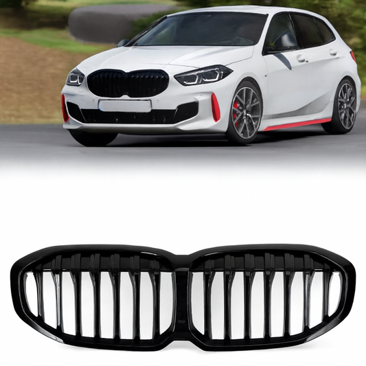 Per BMW Serie 1 F40 118i 120i M135i 19-23 Griglia frontale di ricambio nera lucida 51138080490