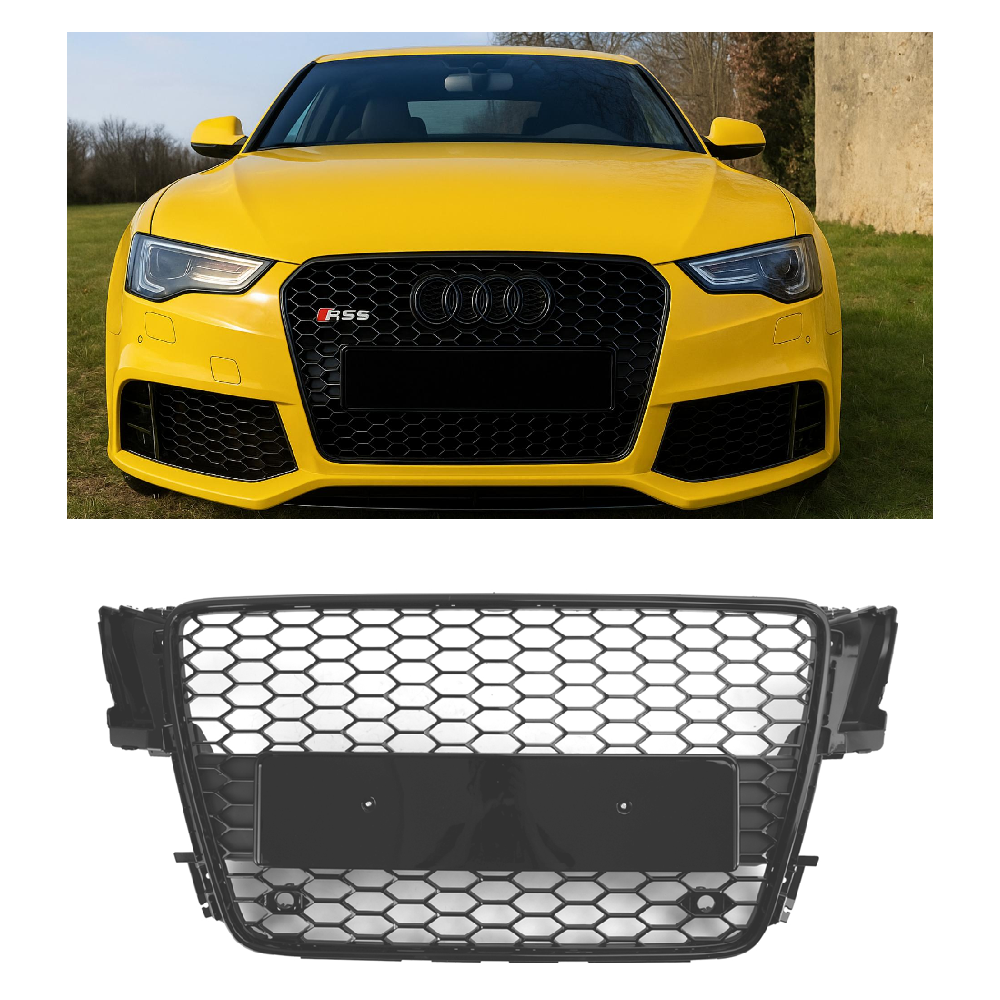 Griglia Sportiva a Rete per Cofano Audi A5 S5 B8 Stile RS5 2008-2012