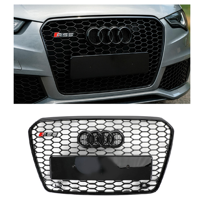 Per Audi A5 S5 B8.5 2013-2016 Griglia paraurti anteriore a nido d'ape in stile RS5