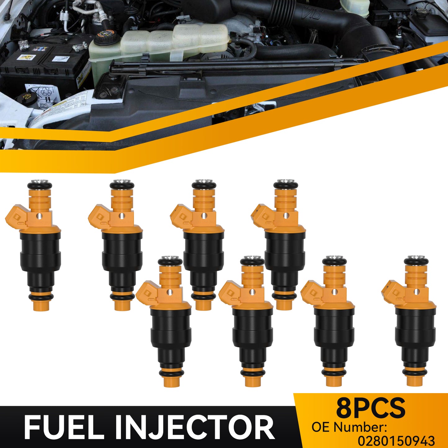 Iniettori di carburante 8 pezzi per Ford F150 F250 F350 Lincoln 4.6 5.0 5.4 5.8 V8 028015094 generico