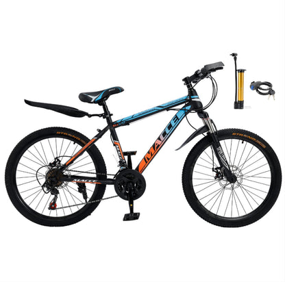 Ruota da 24 "a raggio 24 velocità in bicicletta per la mountain mountain mtb con blu da parafango+arancione