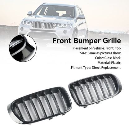 Griglia per rene paraurti anteriore nera lucida BMW X4 F26 2014-2017 51117338571
