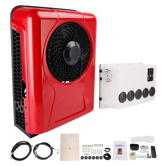 Condizionatore d'aria split da 24 V per camper, camion, roulotte e veicoli ricreazionali, 13000 BTU.