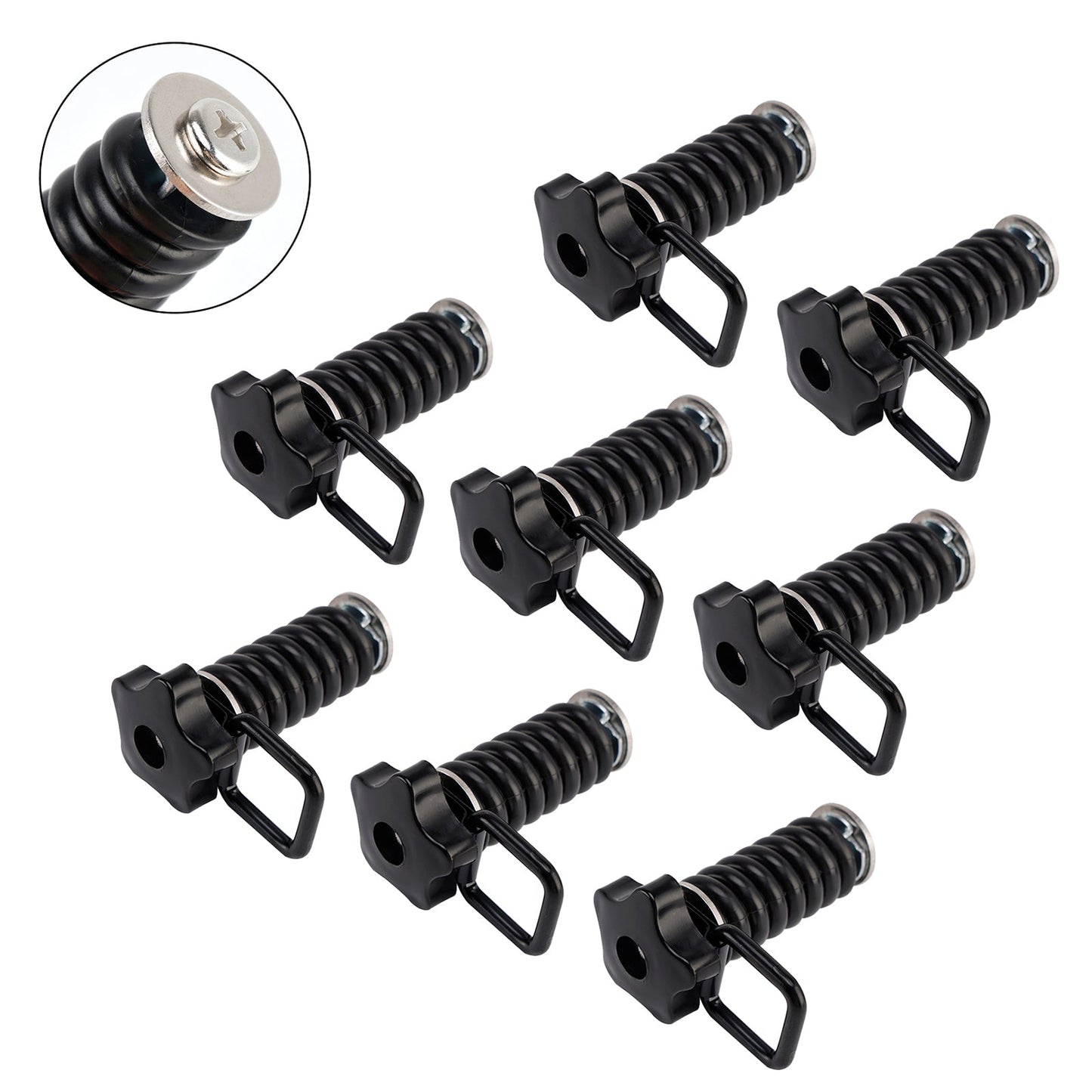 8 ancoraggi di fissaggio flessibili con anello di bloccaggio per Polaris Rzr Sportsman 13-25