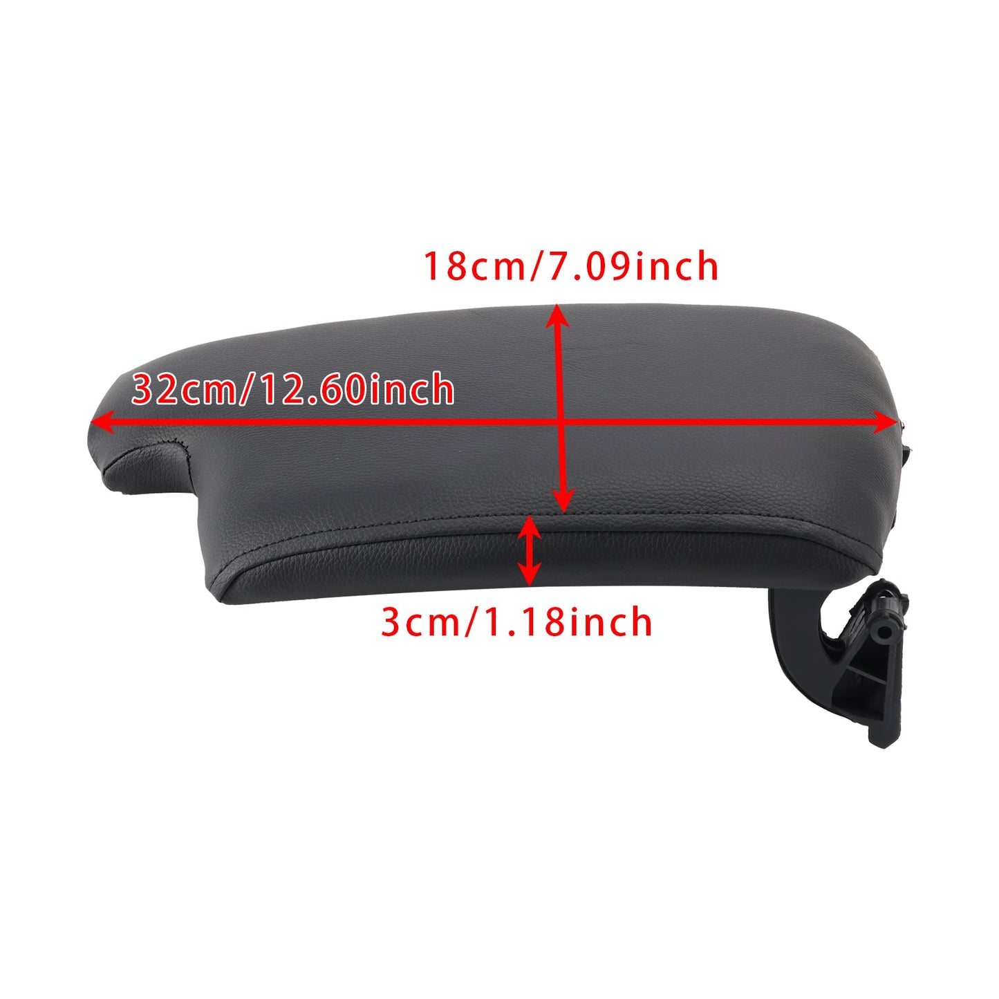 Coperchio della console centrale del bracciolo in pelle nera per BMW E90 E91 E92 E93 51169134486