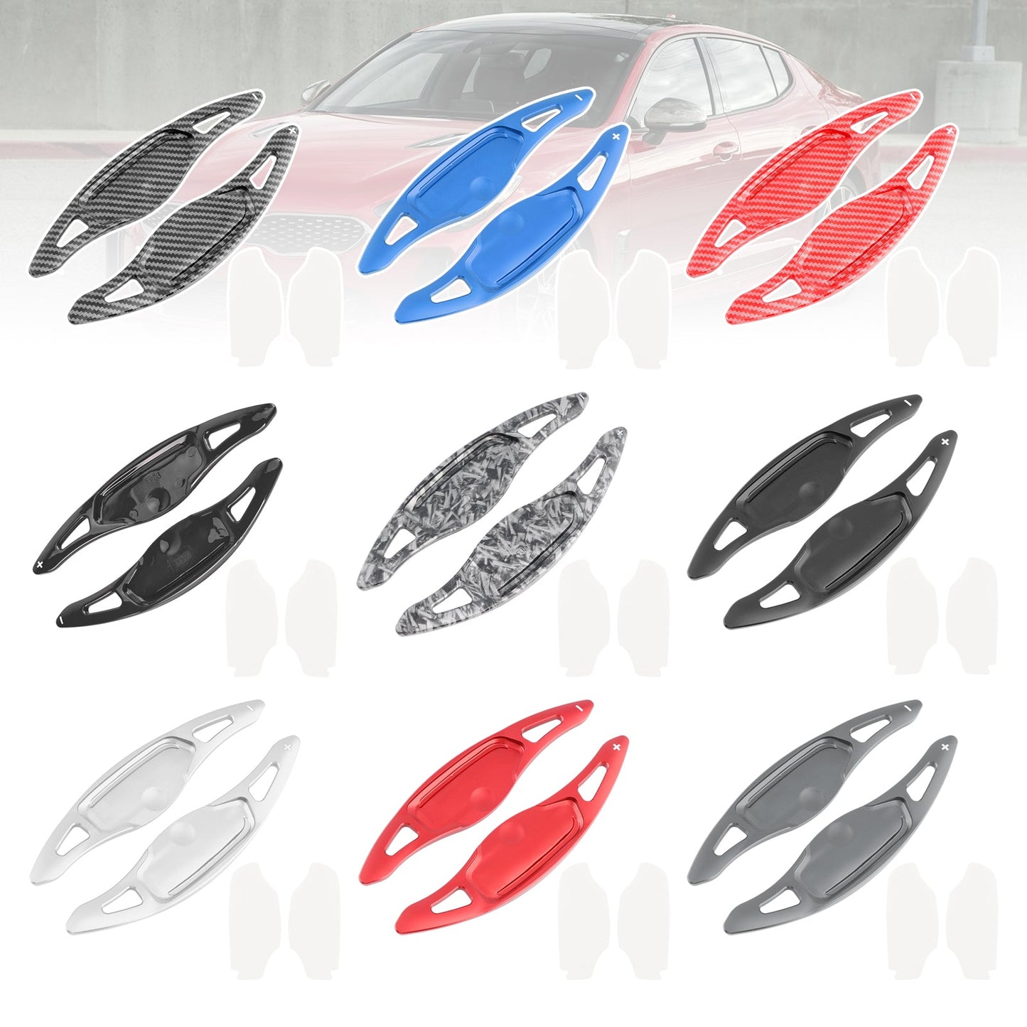 Copri-palette del cambio al volante per Kia Stinger 2018-2023