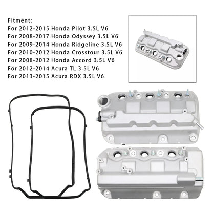 Coperchio valvola motore anteriore e posteriore Acura RDX 3.5L V6 2013-2015 2 pezzi 12310R70A00 12310R70A10