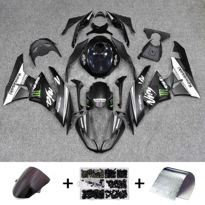 Kit carenatura iniezione in plastica ABS adatto per Kawasaki ZX6R 636 2009-2012