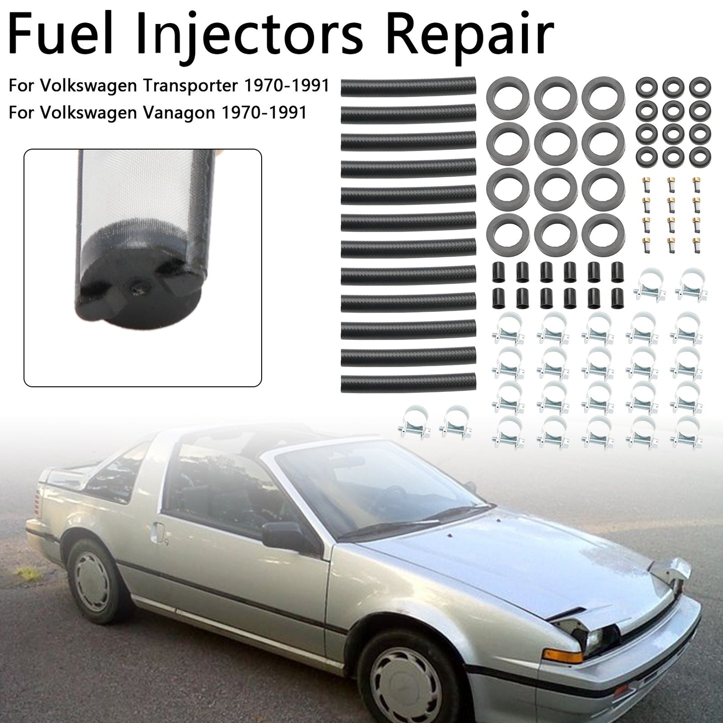Kit di riparazione iniettori carburante da 12 pezzi per V12 XJS 1981-1991 per Jaguar e Porsche