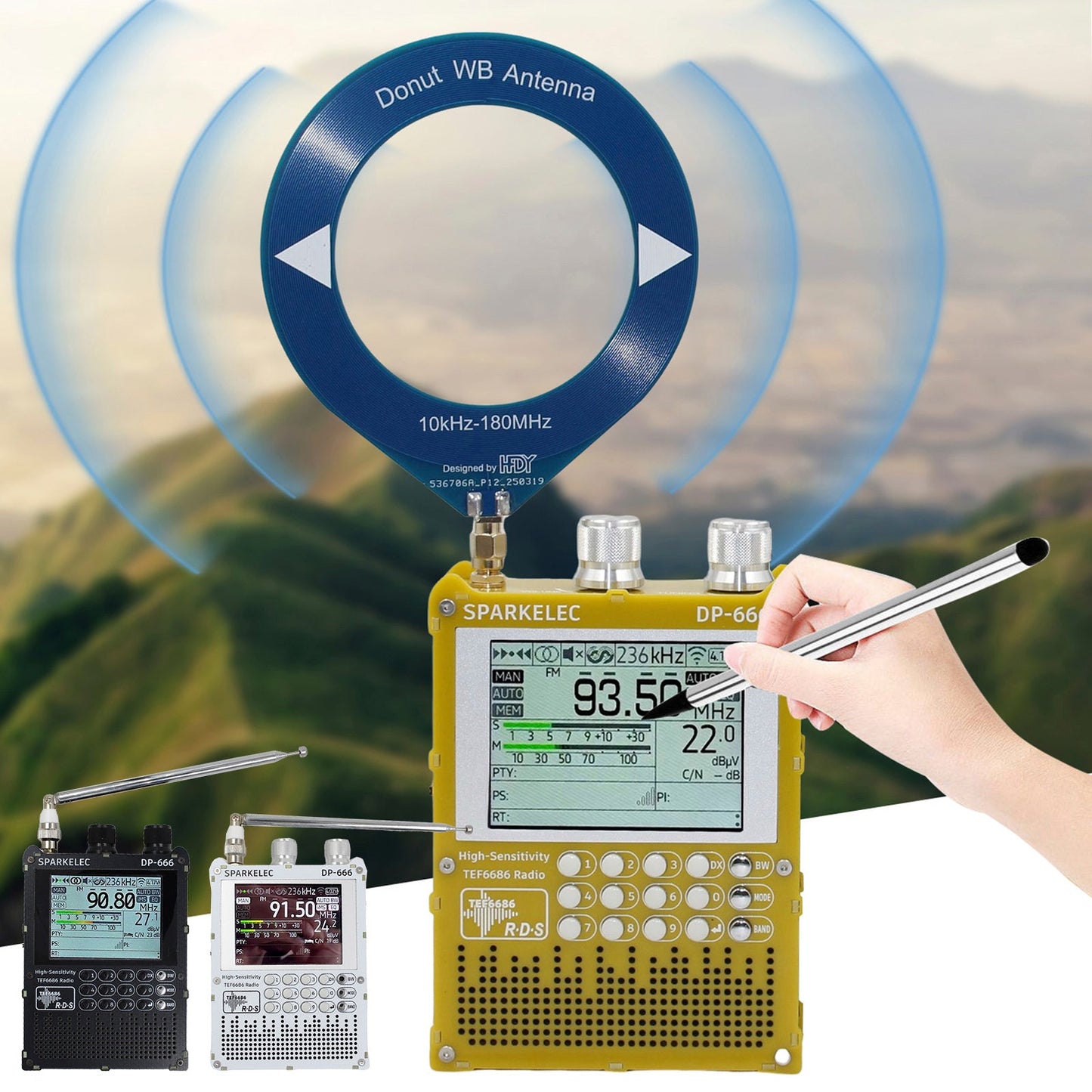 Radio DSP TEF6686 DP666 Radio a onde corte LW MW SW 0IRT ad alta sensibilità a banda intera