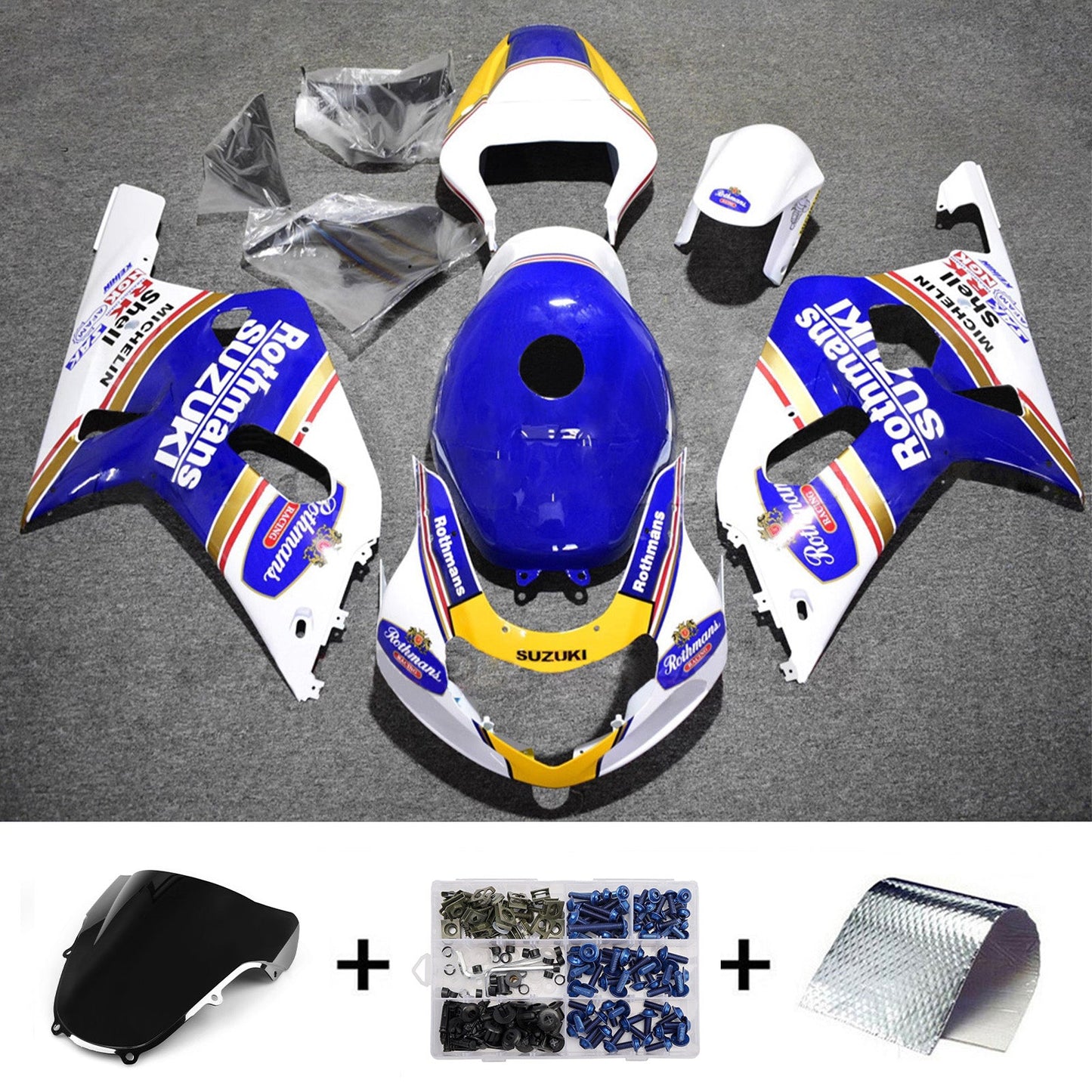 Kit carenatura iniezione per Suzuki GSXR600 2001-2003 GSXR750 2000-2003 K1