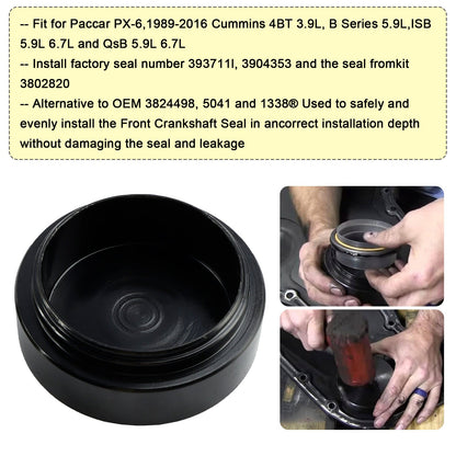 Strumento di rimozione e installazione del paraolio del'albero motore anteriore e posteriore Cummins 3.9L 5.9L 6.7L 1989-2016