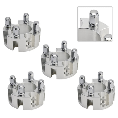 Kit distanziali per ruote Yamaha Club Car Ezgo da 2"" con cavo per carrelli da golf, dadi ruota argento