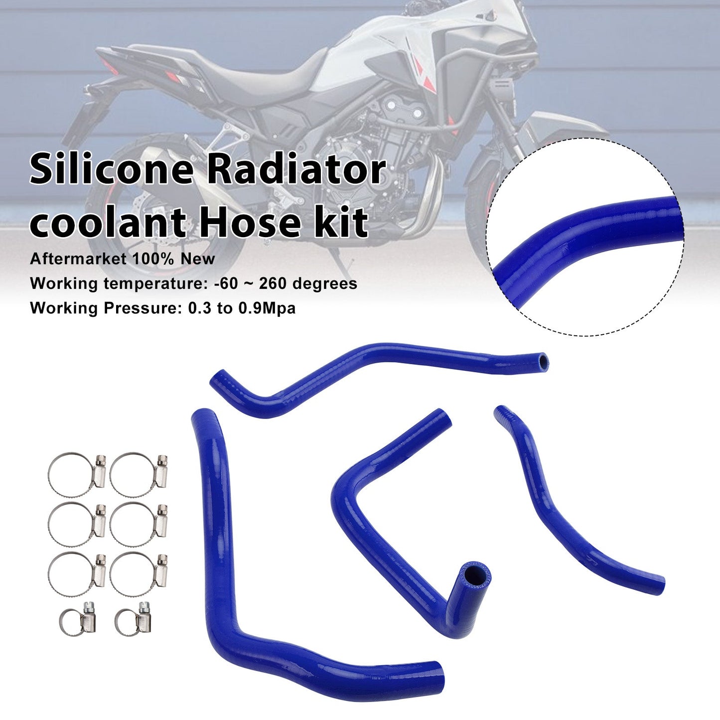 Tubo flessibile in silicone per il liquido di raffreddamento del radiatore della Honda CB500 Hornet 2024-2025