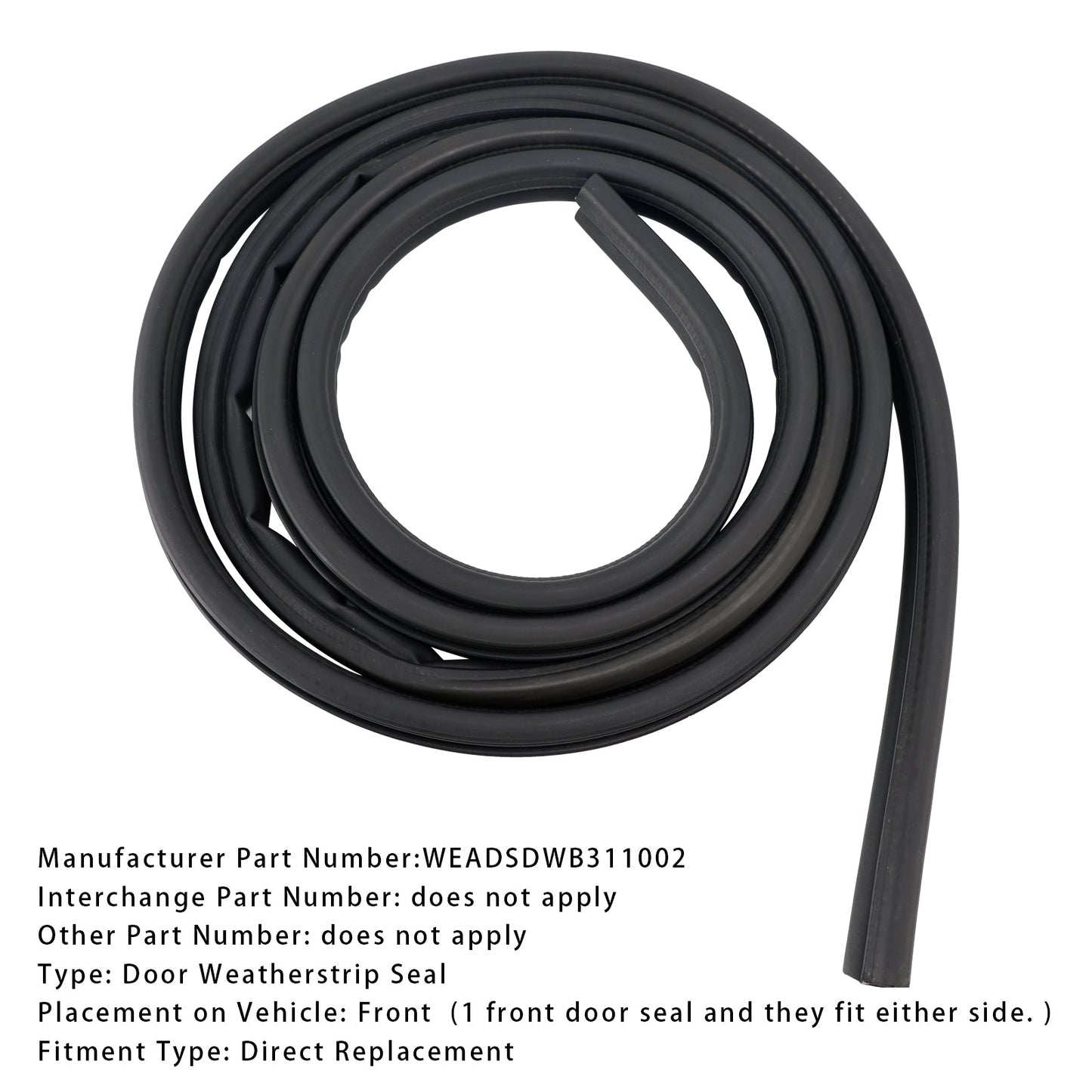 Guarnizione della portiera anteriore del pick-up Dodge Ram 1500 2500 3500 del 2002-2008