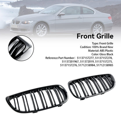 Griglia anteriore a rene nera lucida per BMW Coupe E93 Cabriolet pre-Facelift 2007-2010