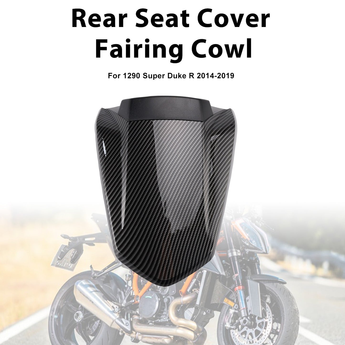 2014-2019 Per 1290 Super Duke R Copertura sedile passeggero posteriore Cupolino