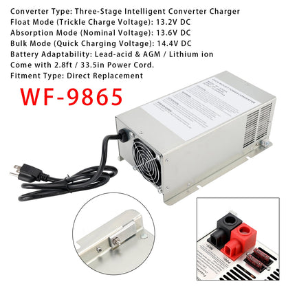 Convertitore di potenza WF-9865 da 65 Ampere per camper, roulotte e camper WF-9865-AD-CB WF-9800