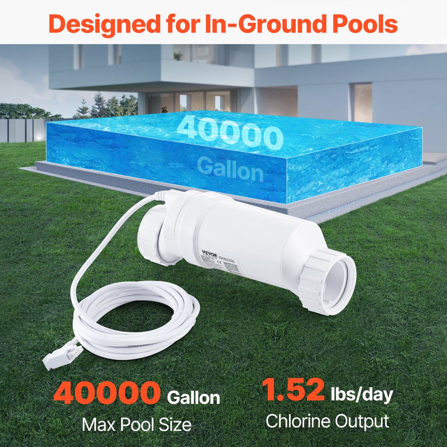 Generatore di cloro salino 20CELL-15/89420001 da 40.000 galloni per piscina