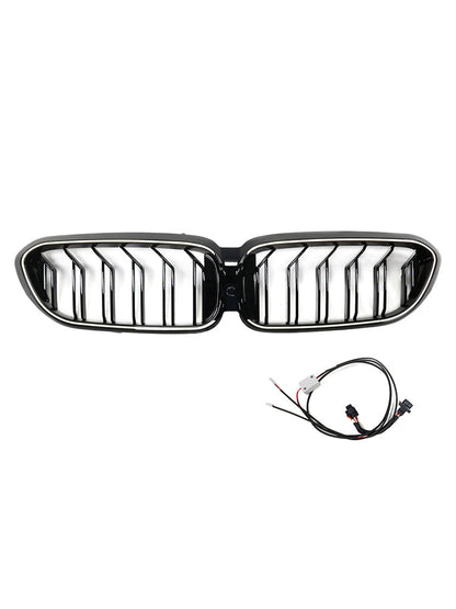Griglia anteriore a doppio rene BMW Serie 5 G30 G31 2017-2020, nero lucido