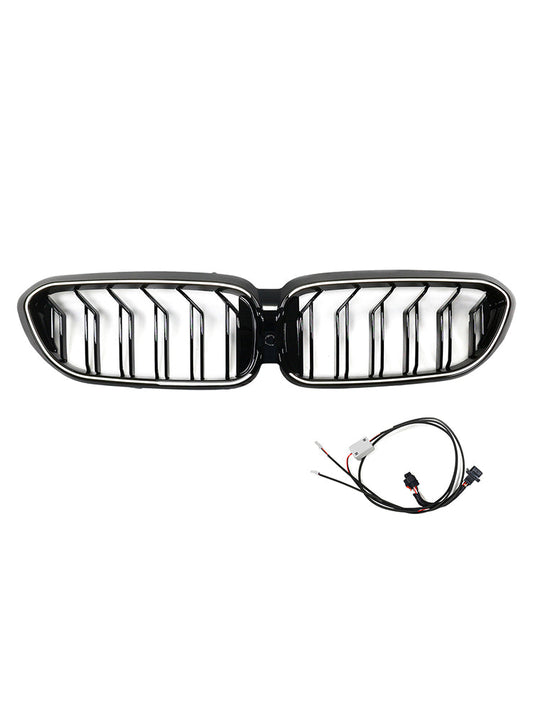 Griglia anteriore a doppio rene BMW Serie 5 G30 G31 2017-2020, nero lucido