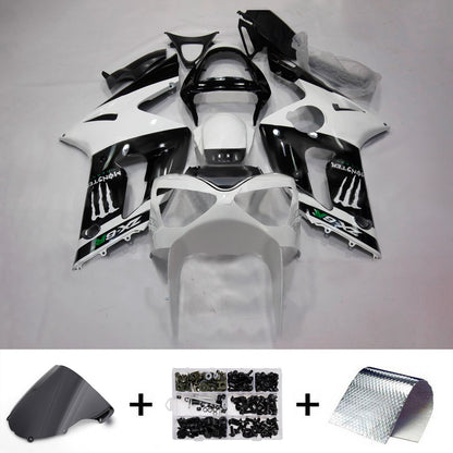 Kit carenatura iniezione in plastica ABS adatto per Kawasaki ZX6R 636 2003-2004