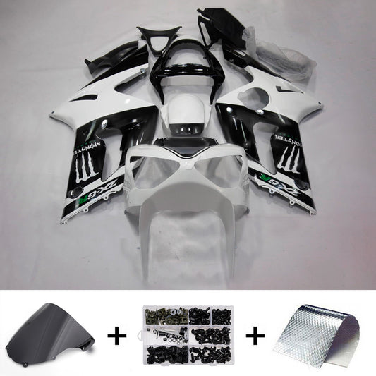 Kit carenatura iniezione in plastica ABS adatto per Kawasaki ZX6R 636 2003-2004