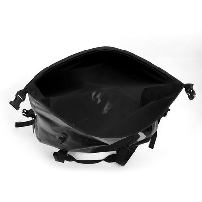 Borsa laterale universale per bagagli in PU da 50 litri per motocicletta, colore: GialloB