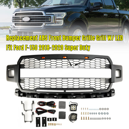 Griglia per paraurti anteriore con LED per Ford F150 2018-2020 Super Duty