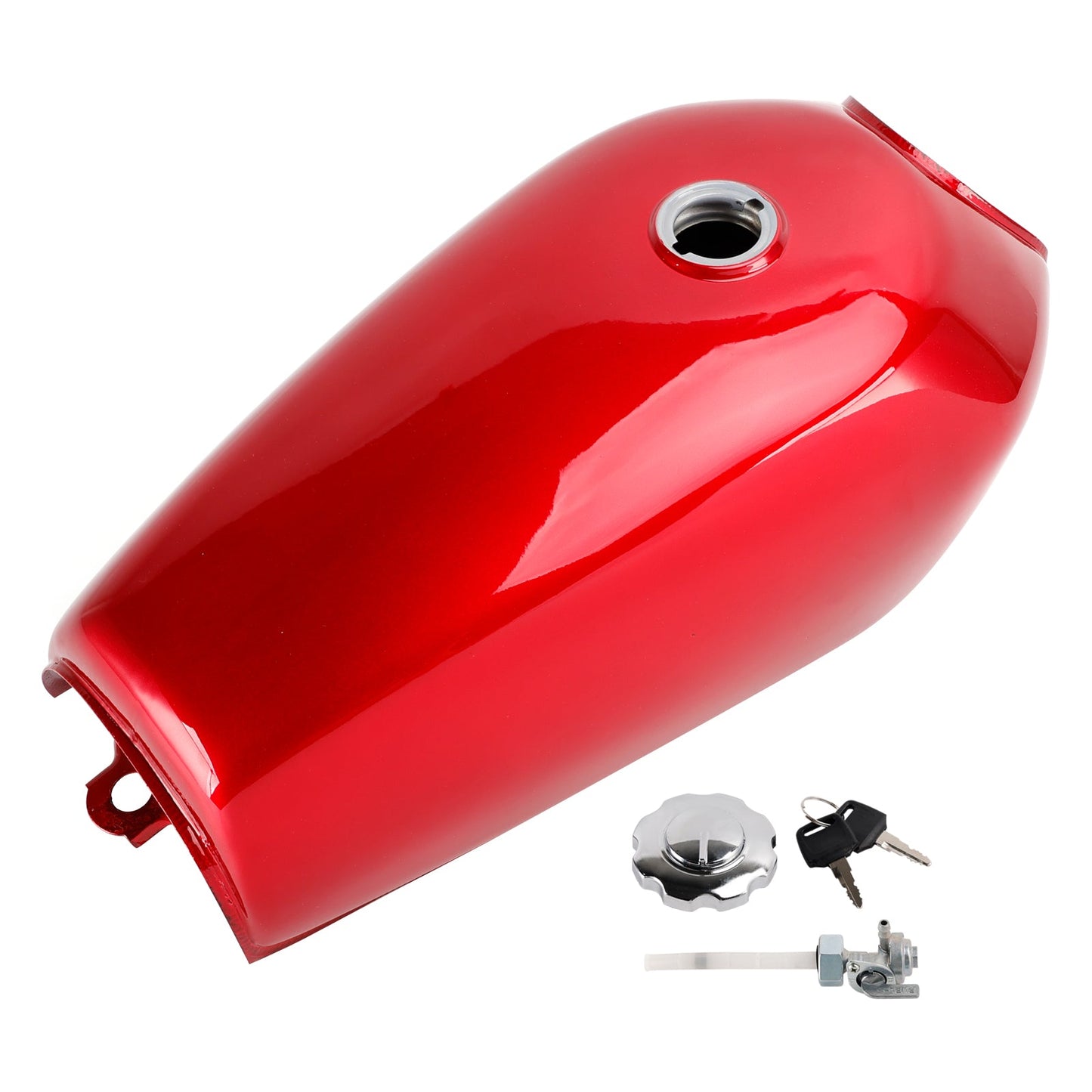 SERBATOIO BENZINA RETRO CLASSICO ROSSO PER HONDA CG 125 CAFE RACER BOBBER