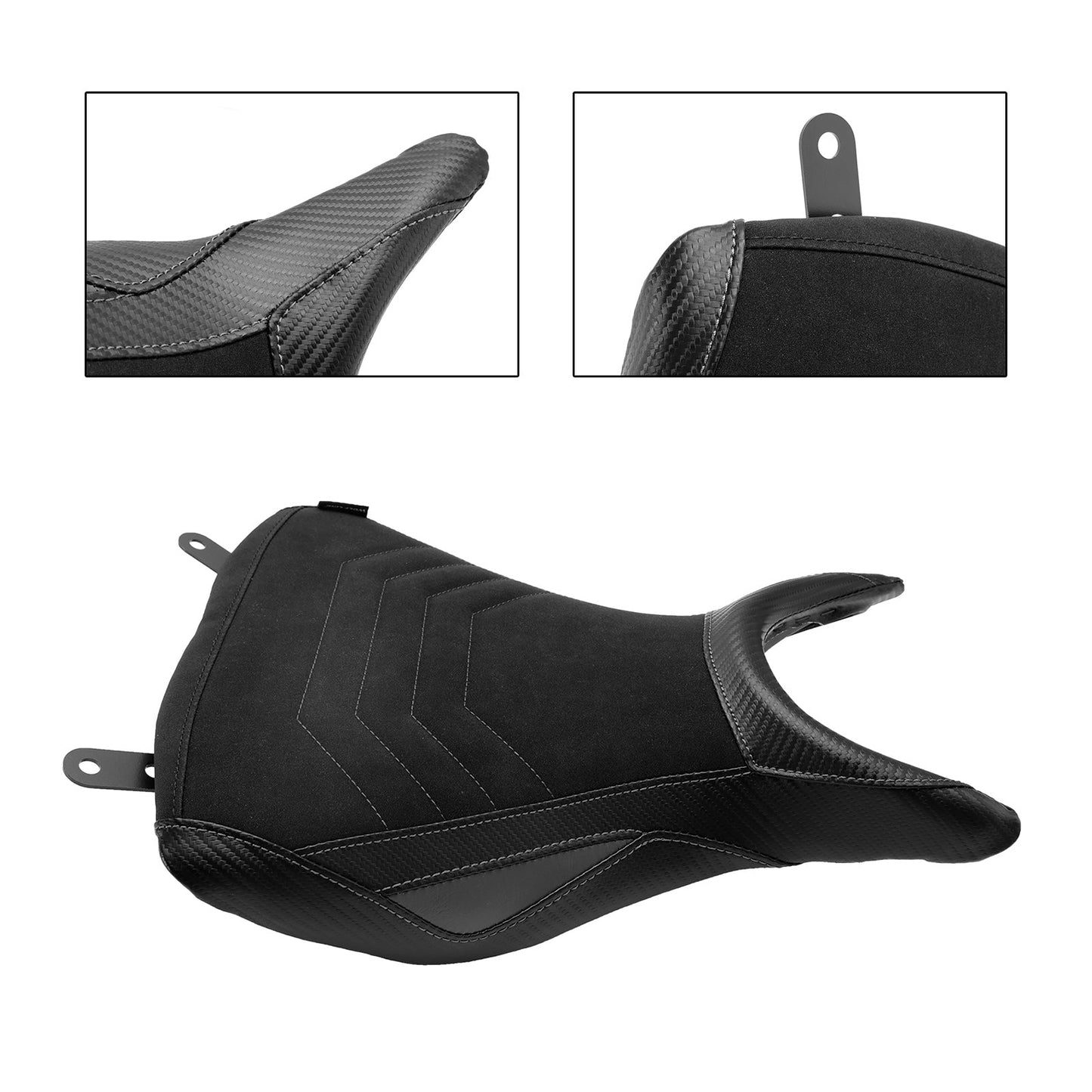 Sella passeggero anteriore per Yamaha Mt-03 Yzf-R3 2015-2023, colore grigio