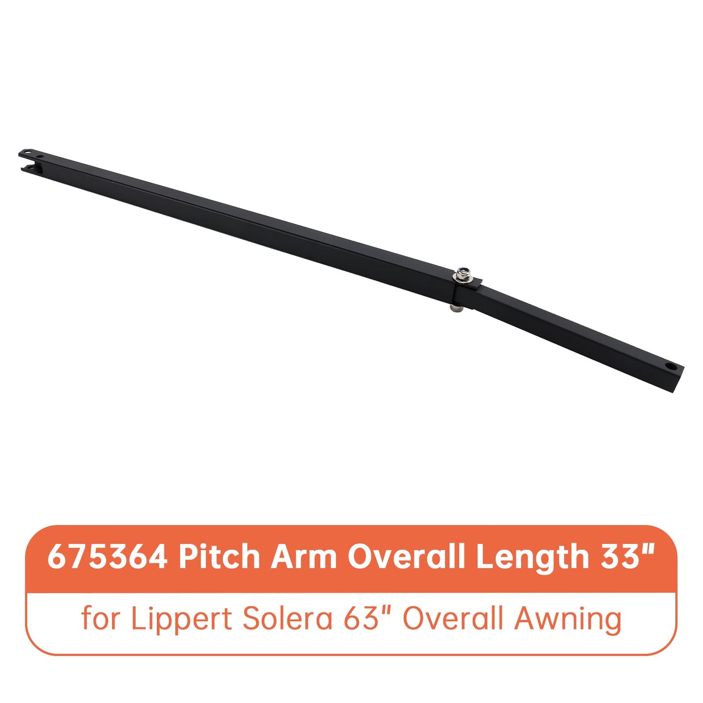 675364 Braccio di inclinazione Lunghezza complessiva 33"" per tendalino Lippert Solera 63""