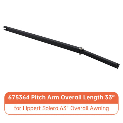 675364 Braccio di inclinazione Lunghezza complessiva 33"" per tendalino Lippert Solera 63""