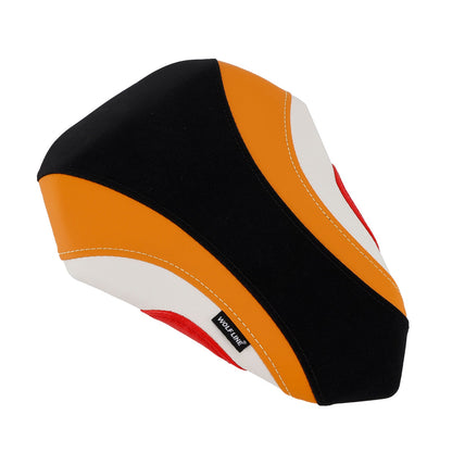 Kit cuscini passeggero anteriore e posteriore Raider per Honda CBR250RR 2017-2024 2023, colore arancione