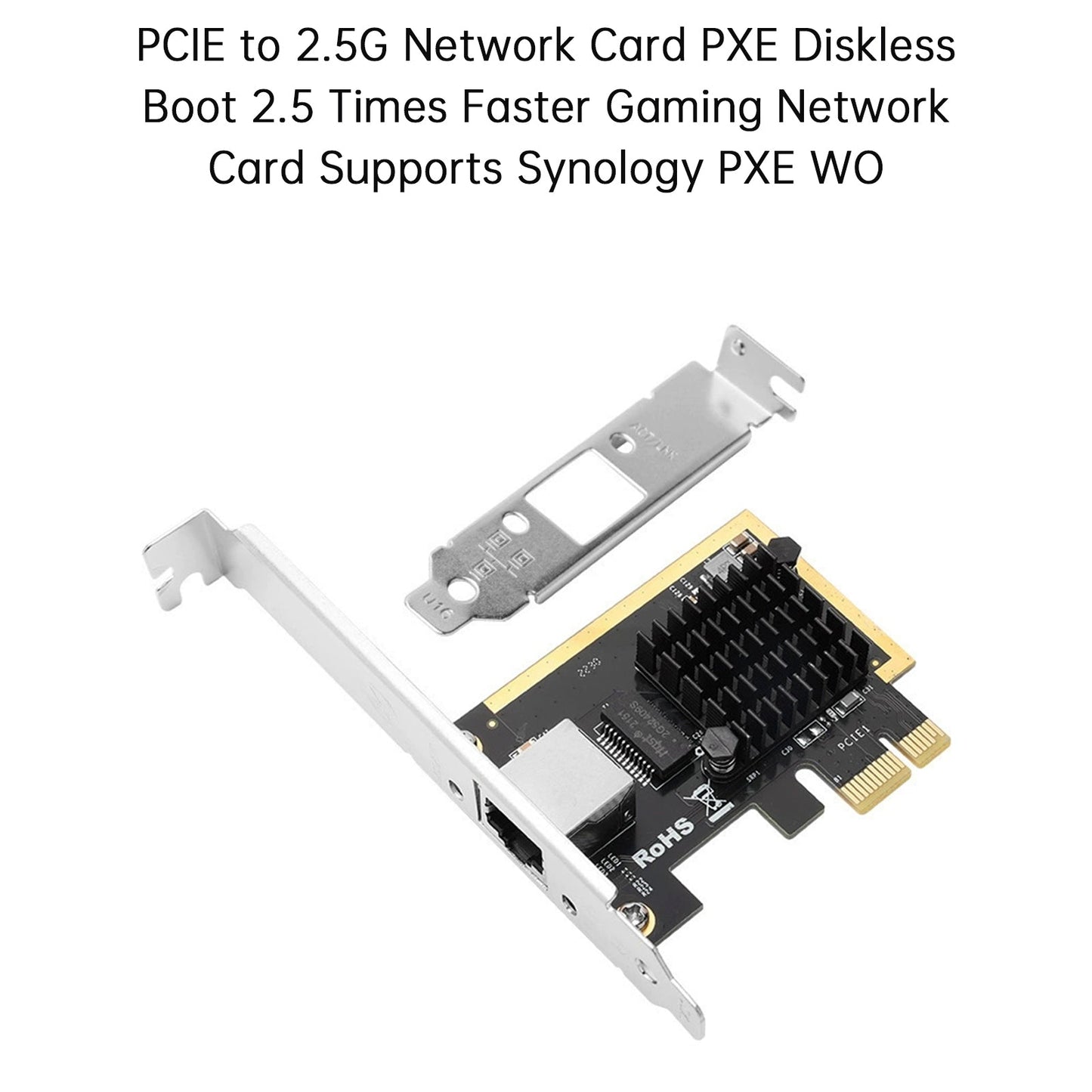 Scheda di rete PCIE a 2,5G Supporto per scheda di rete con avvio senza disco PXE Synology PXE WO