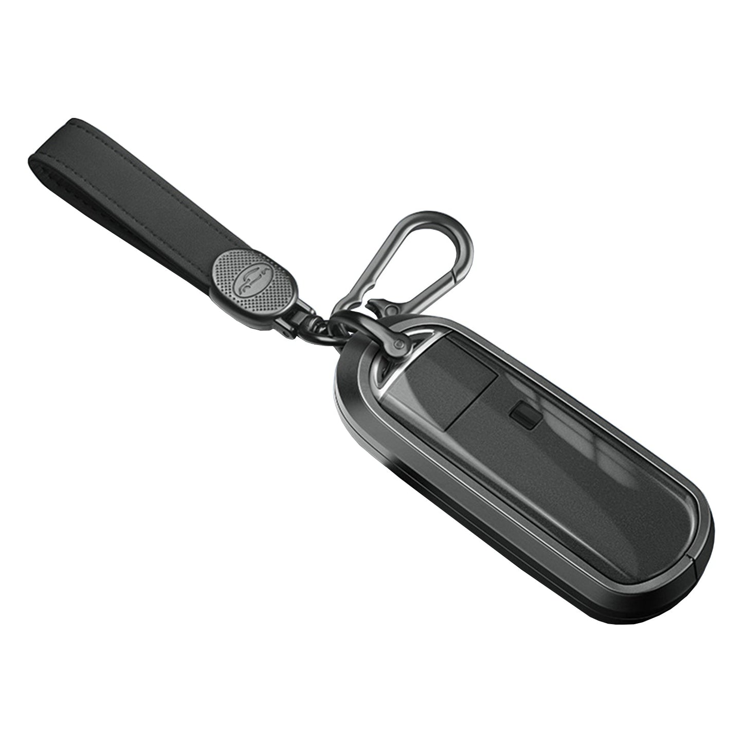 Custodia per chiave auto in TPU nero in lega di alluminio con fibbia per Mazda CX-4 CX-5