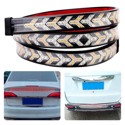 Striscia di luci posteriori a LED per auto e camion, indicatori di direzione, dinamica, a spina di pesce, 1,2 metri