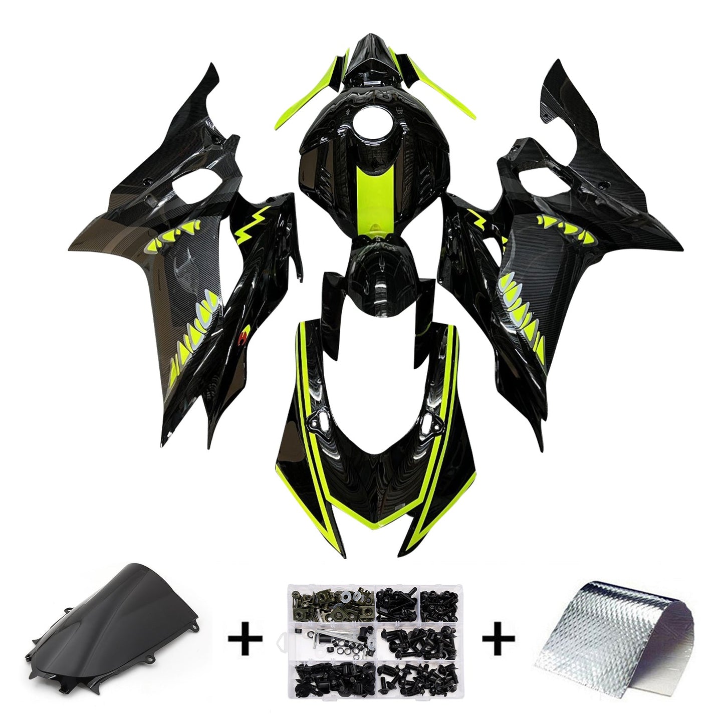 Kit carenatura iniezione in plastica ABS adatto per Yamaha YZF-R6 2017-2023