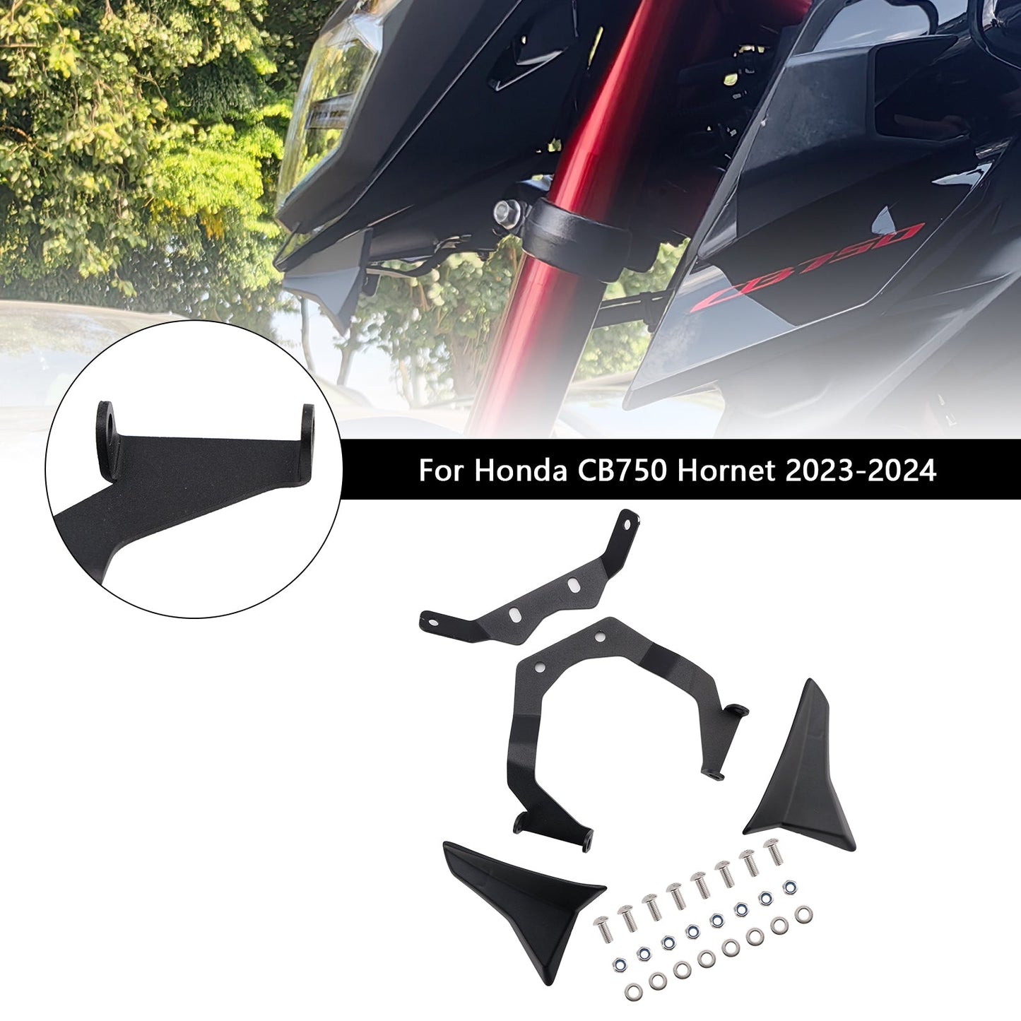 Estensione becco anteriore Honda CB750 Hornet 2023-2024, ala inferiore del muso