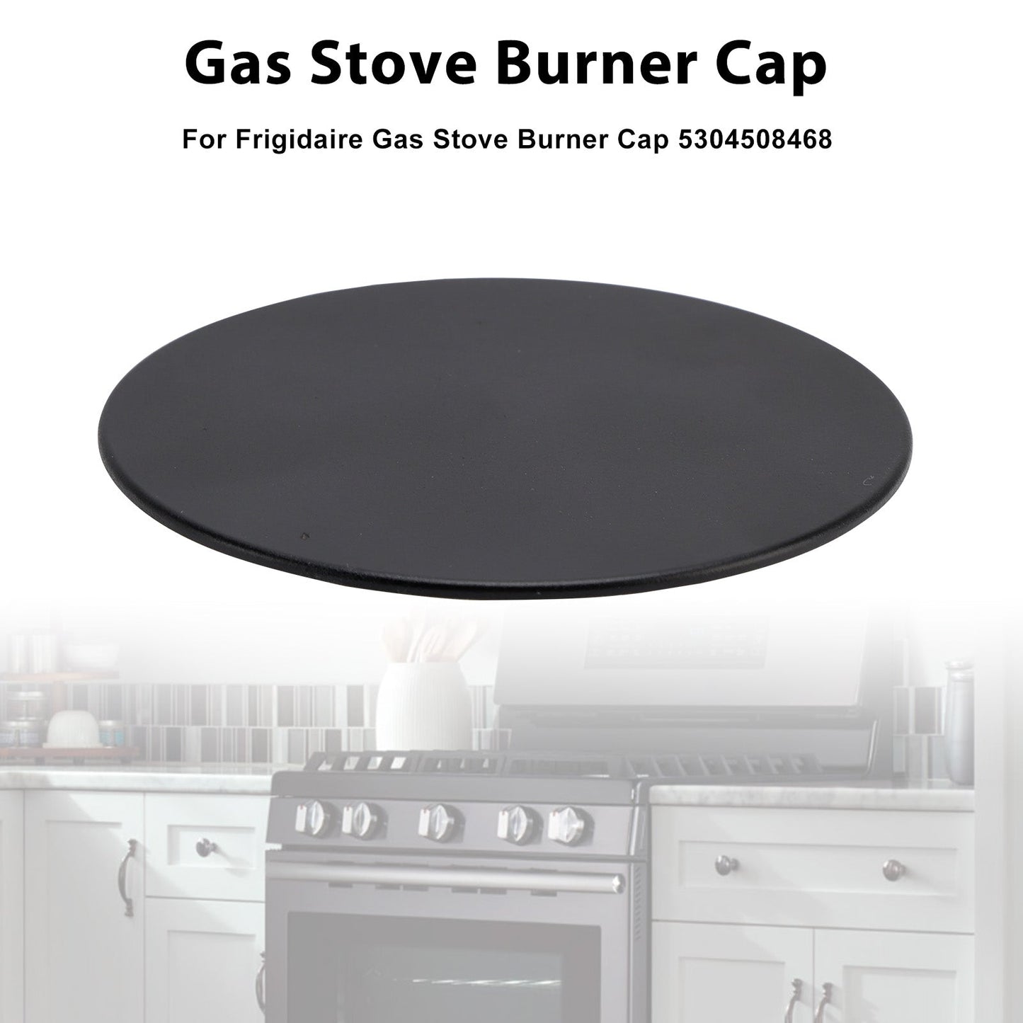Tappo bruciatore per piano cottura a gas 5304508468, compatibile con Frigidaire.