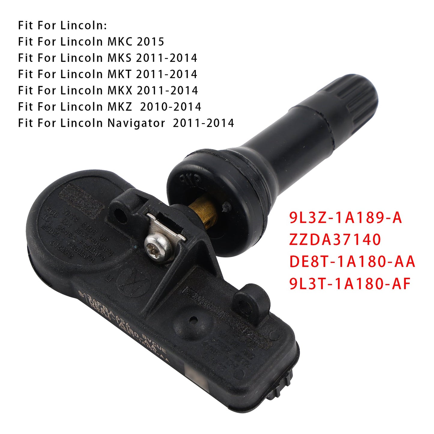 1 sensore di pressione pneumatici TPMS per Ford Focus Fiesta C-Max Transit DE8T1A180AA