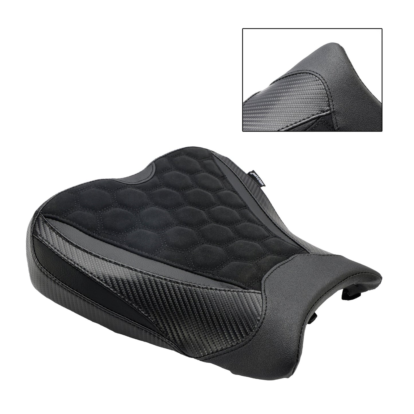 Cuscino Raider per sedile anteriore conducente KAWASAKI Ninja ZX-4R ZX-4RR 2023 in poliuretano nero